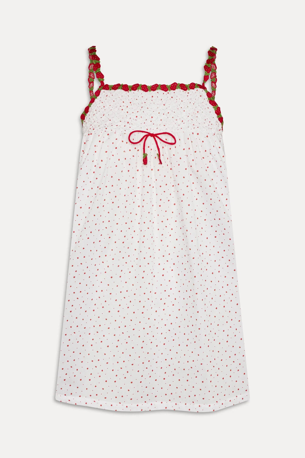 Coppola Cotton Babydoll Dress - Tiny Berry