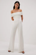 Misha Deacon Slinky Jersey Jumpsuit - Ivory