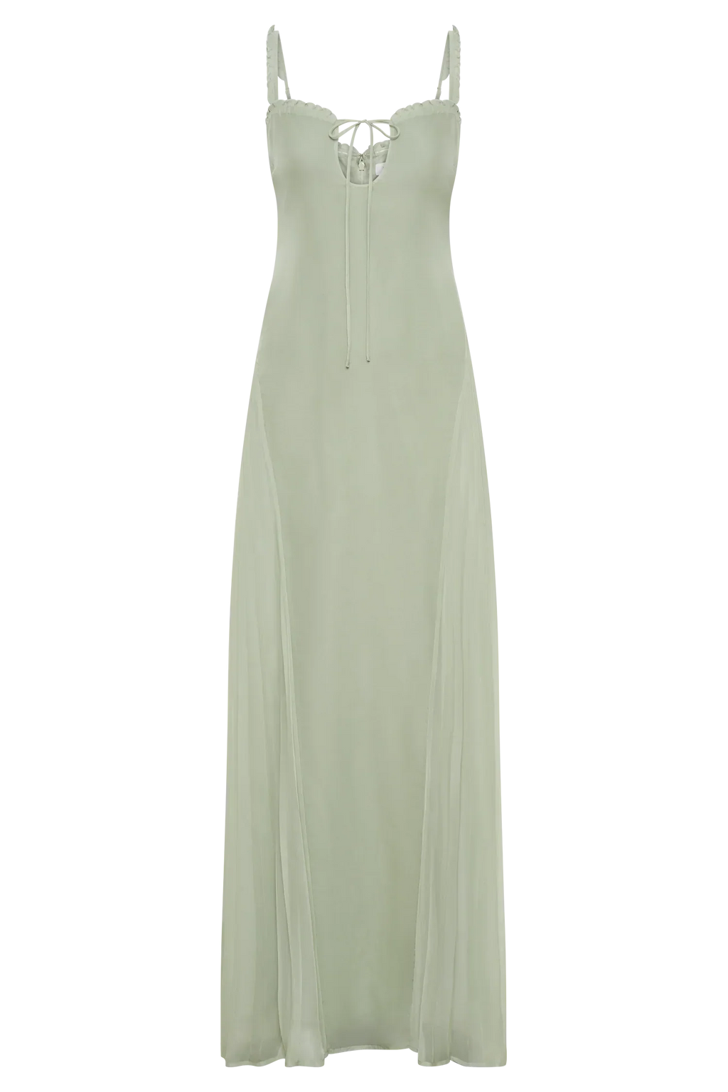 Saira Chiffon Maxi Dress - Pastel Green