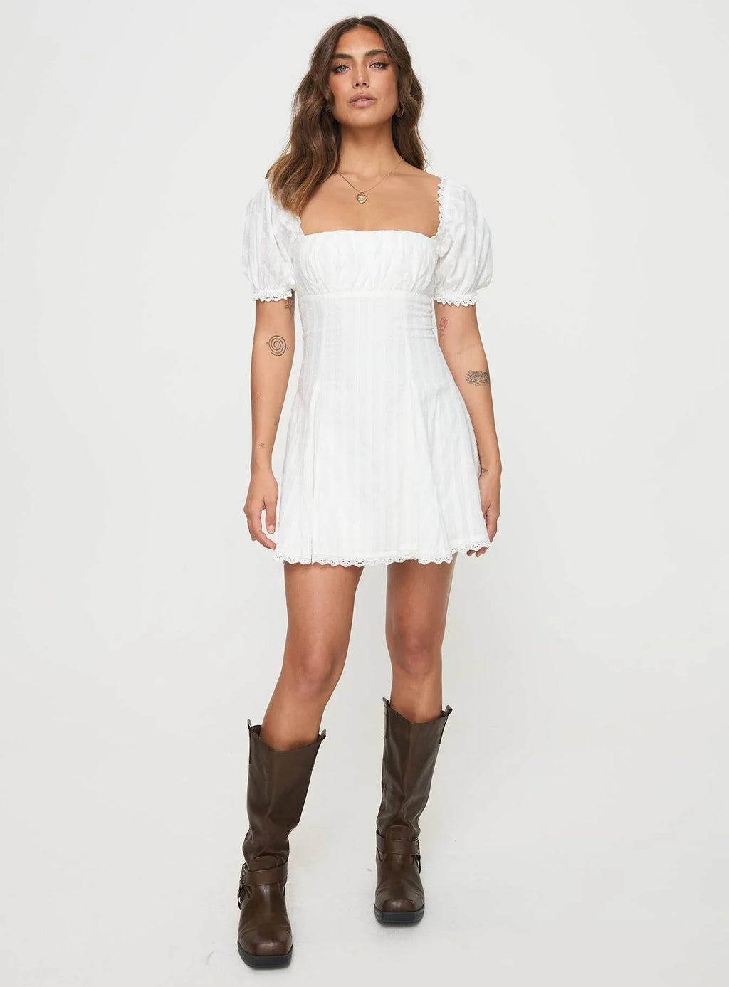 Rabatia Mini Dress White