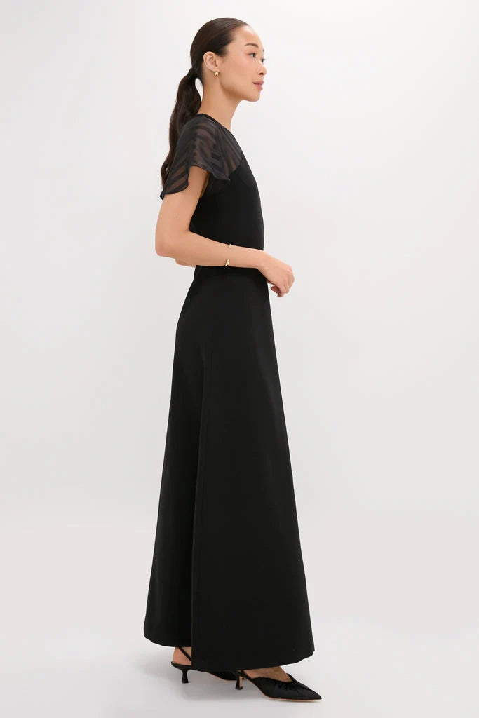 Black Crepe Annelise Dress