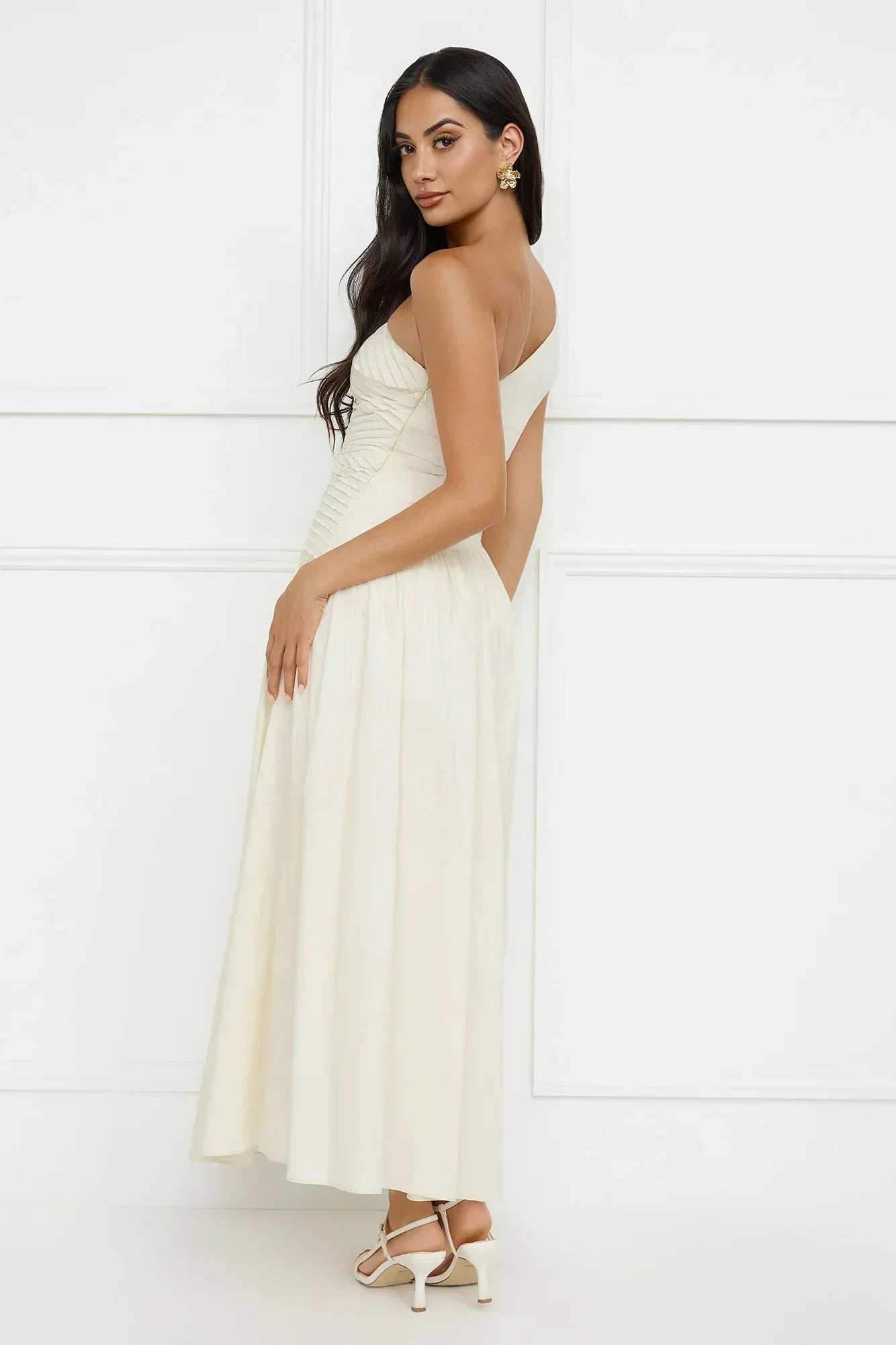 Seashell Moments One Shoulder Maxi Dress