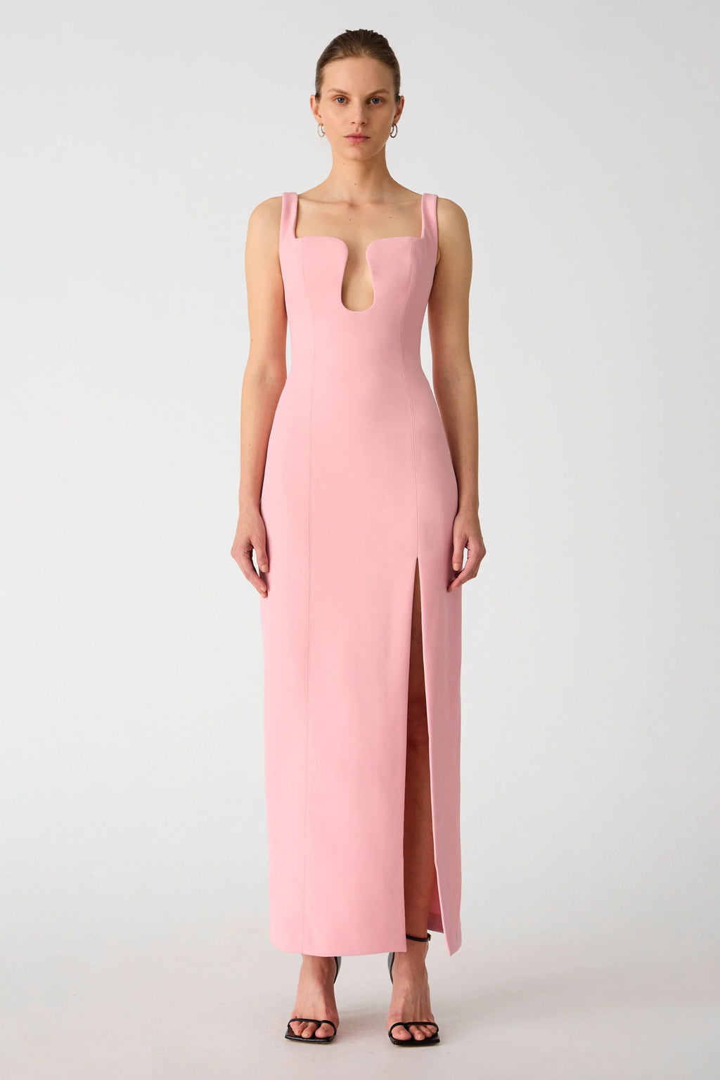 Misha Franka Crepe Gown - Fondant Pink