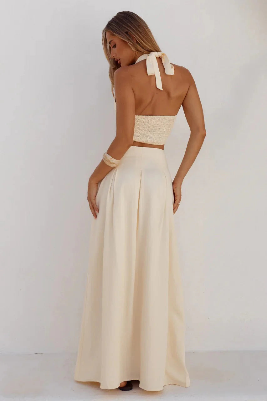 Willow Halter Top - Butter