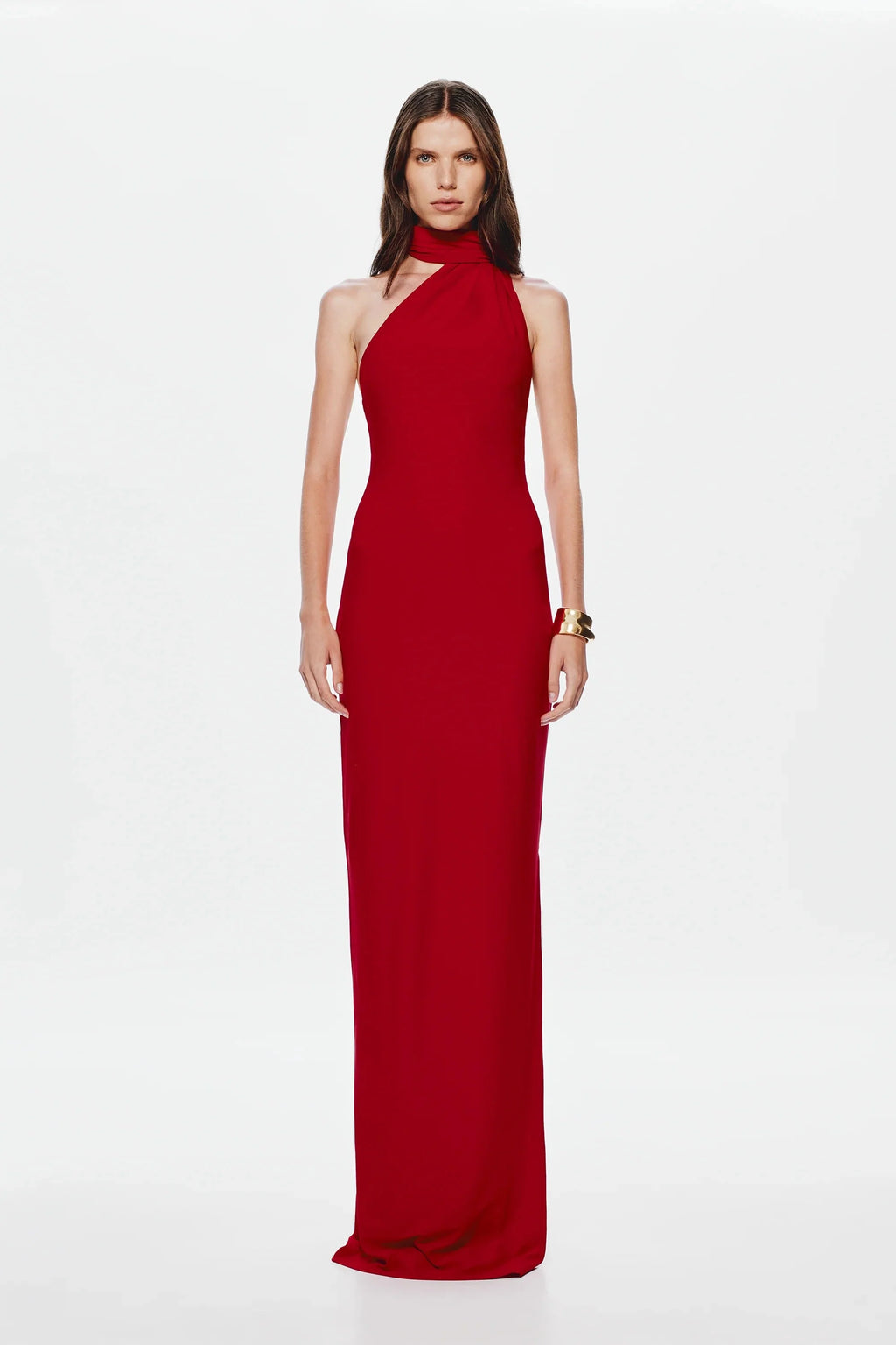 Misha Nicolette Jersey Maxi Dress - Cherry