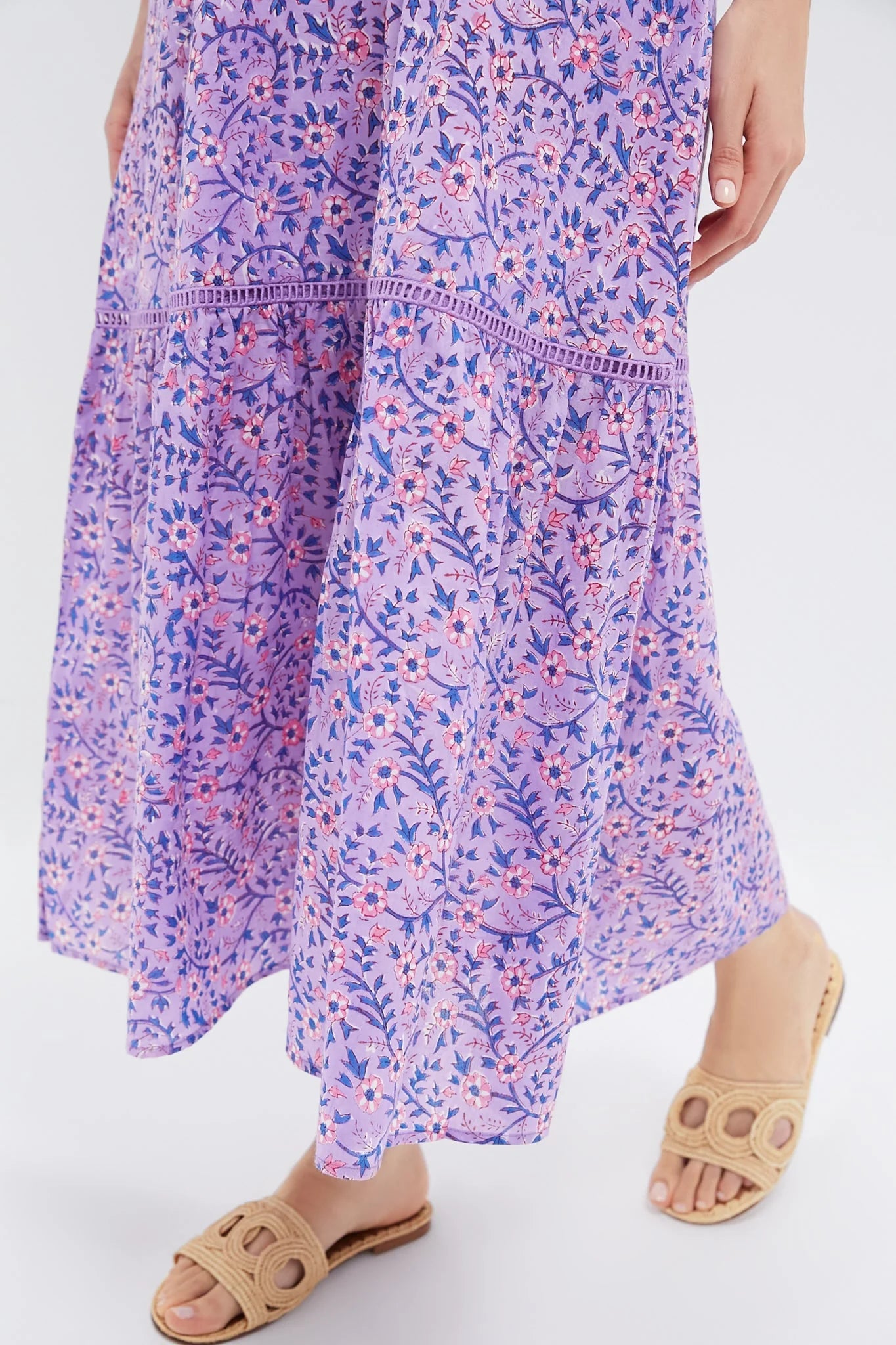 Violet Wildflower Organic Frances 4 V Dress