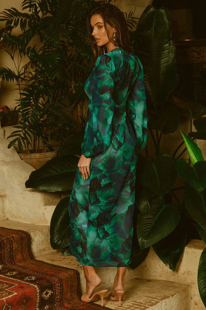 Karlita Midi Dress - Green
