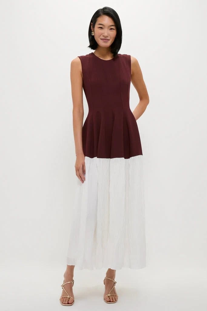 Mahogany Multi Raleigh Midi Dress