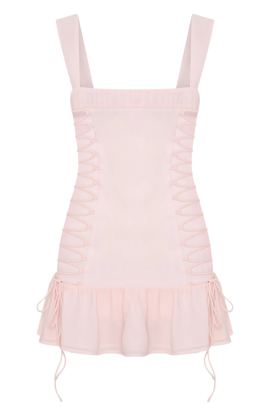 Rush In Mini Dress Baby Pink