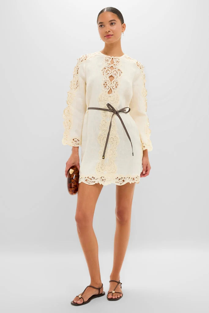 Cream Awaken Embroidered Tunic