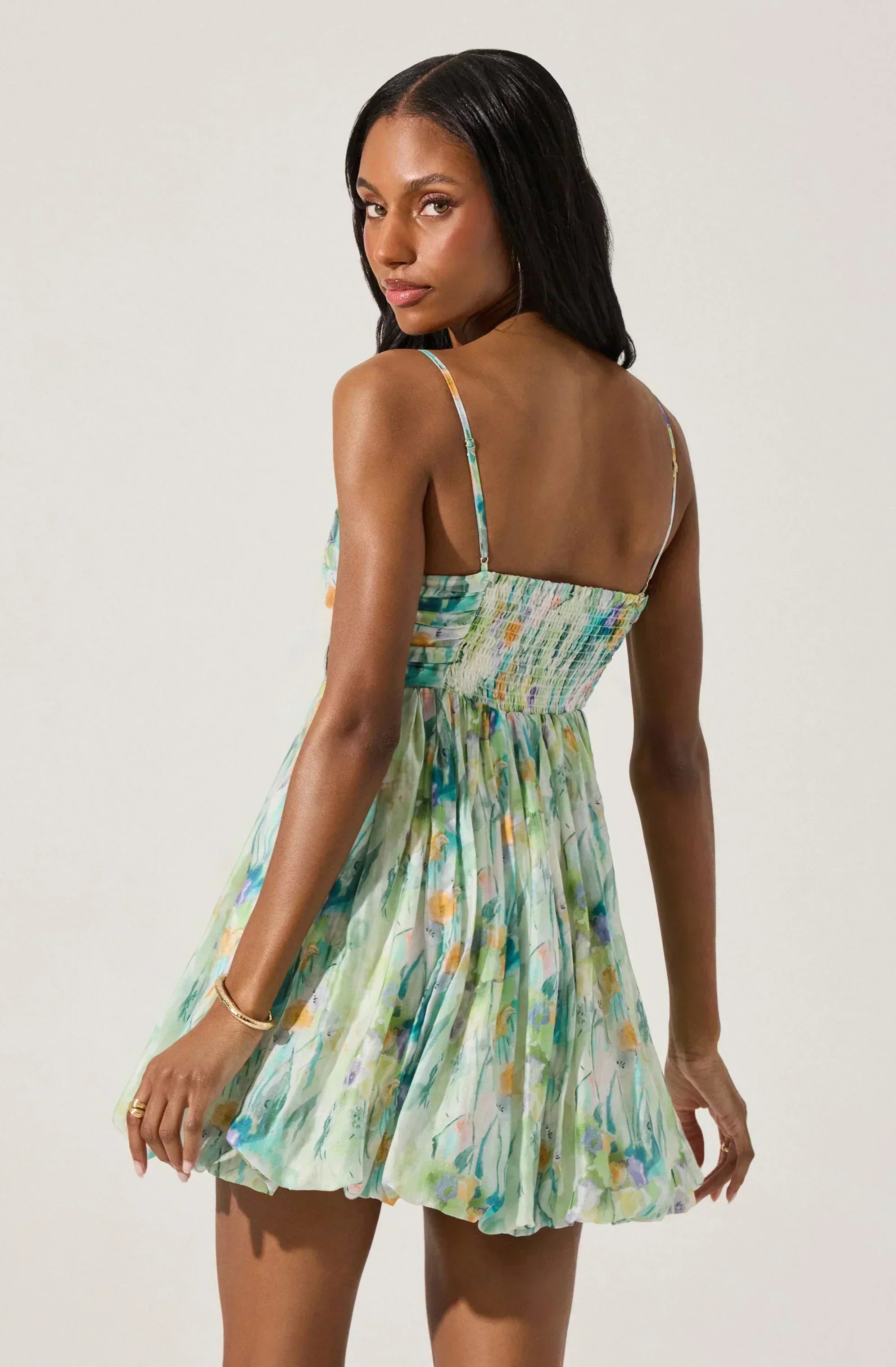 Bubble Floral Mini Dress