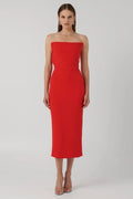 Danna Dress - Cherry Red