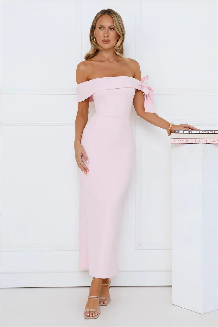 Candlelight Dream Off Shoulder Maxi Dress