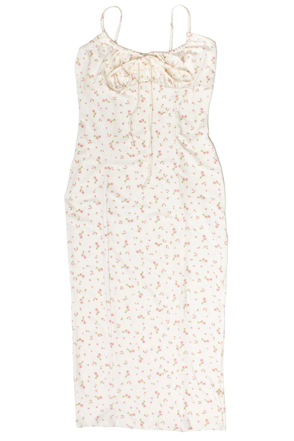 Sleeveless Floral Milkmaid Midi Dress