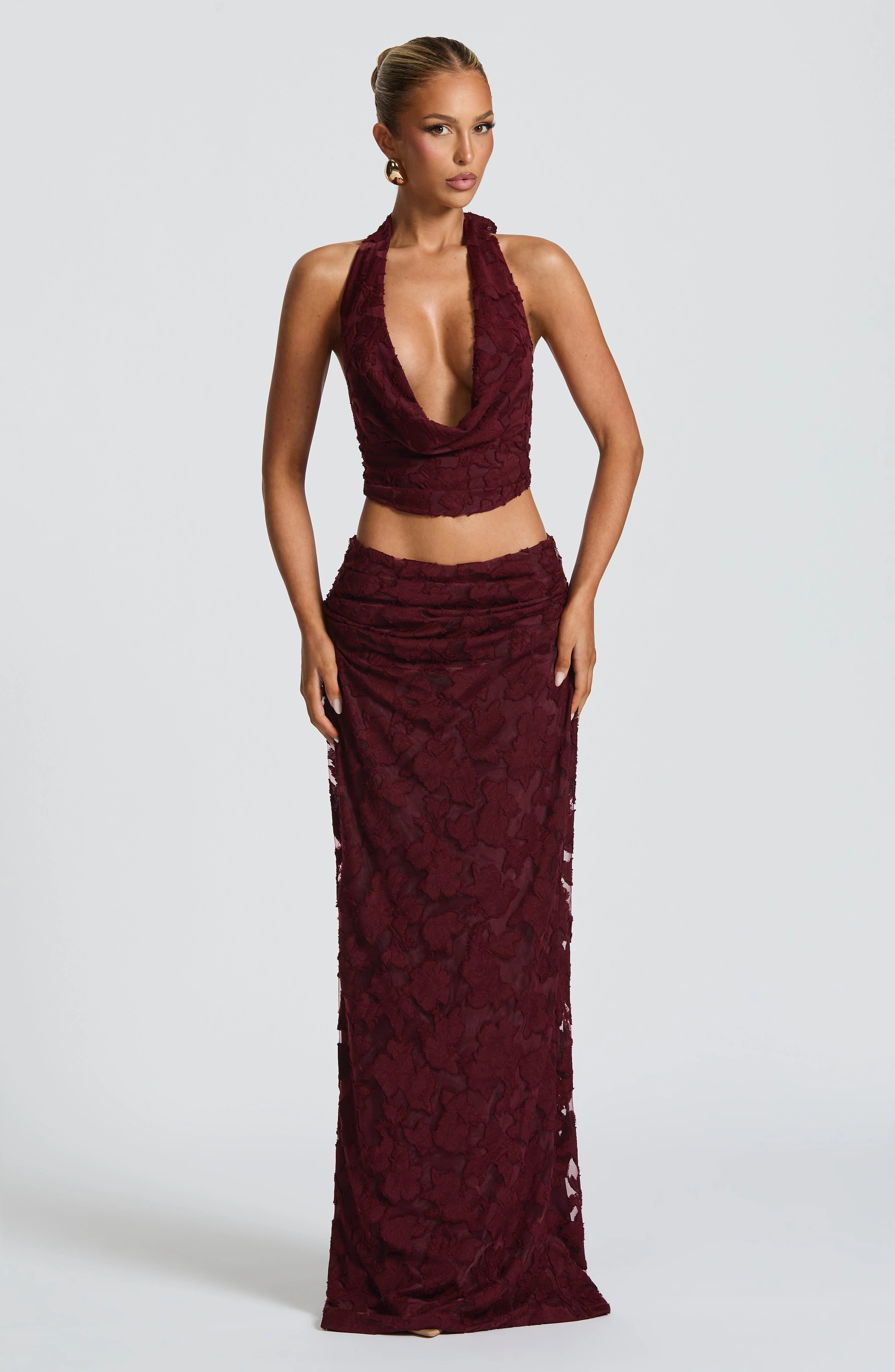 Naevina – Sheer flower co-ord set