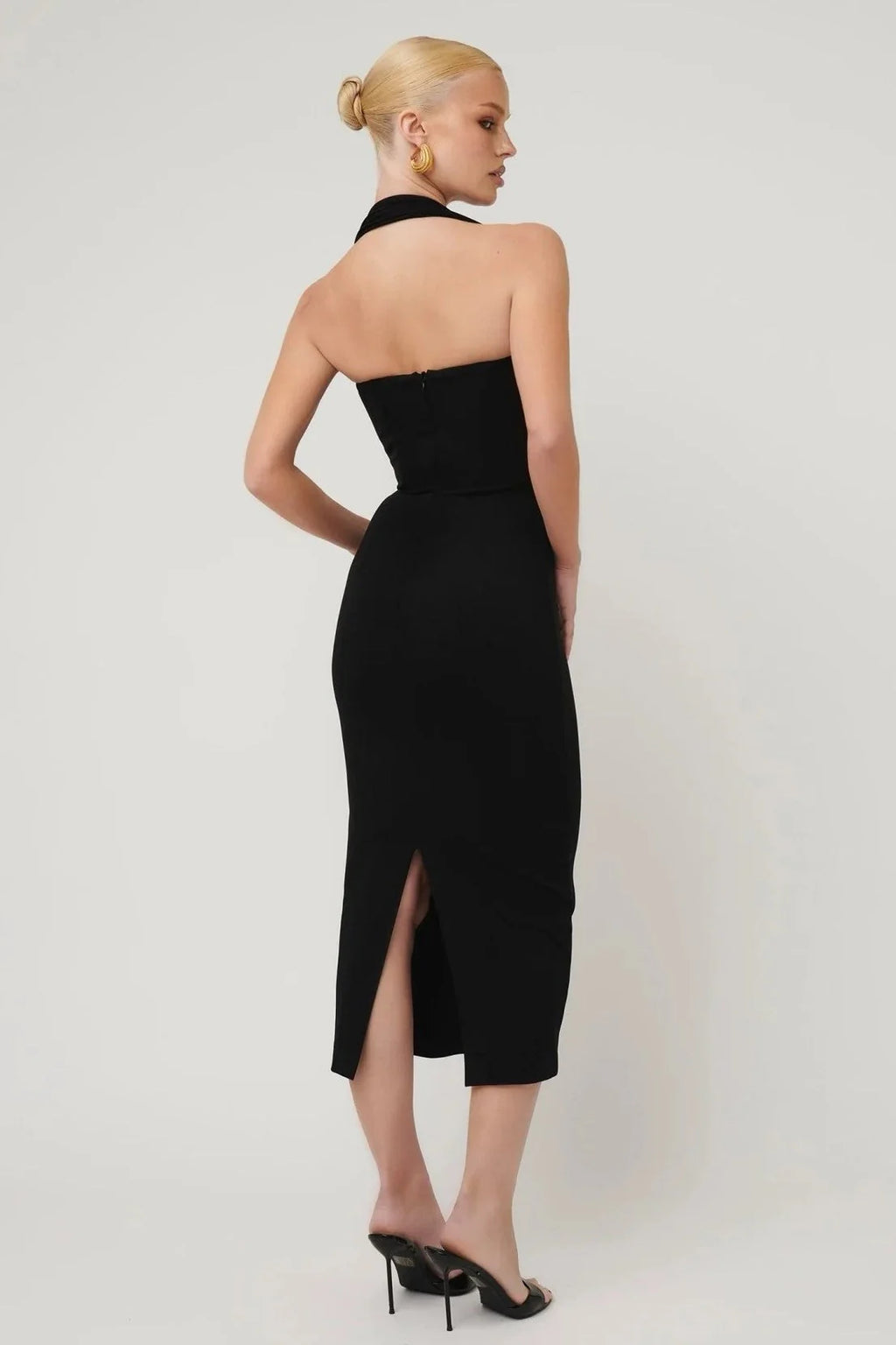 Meline Midi Dress - Black