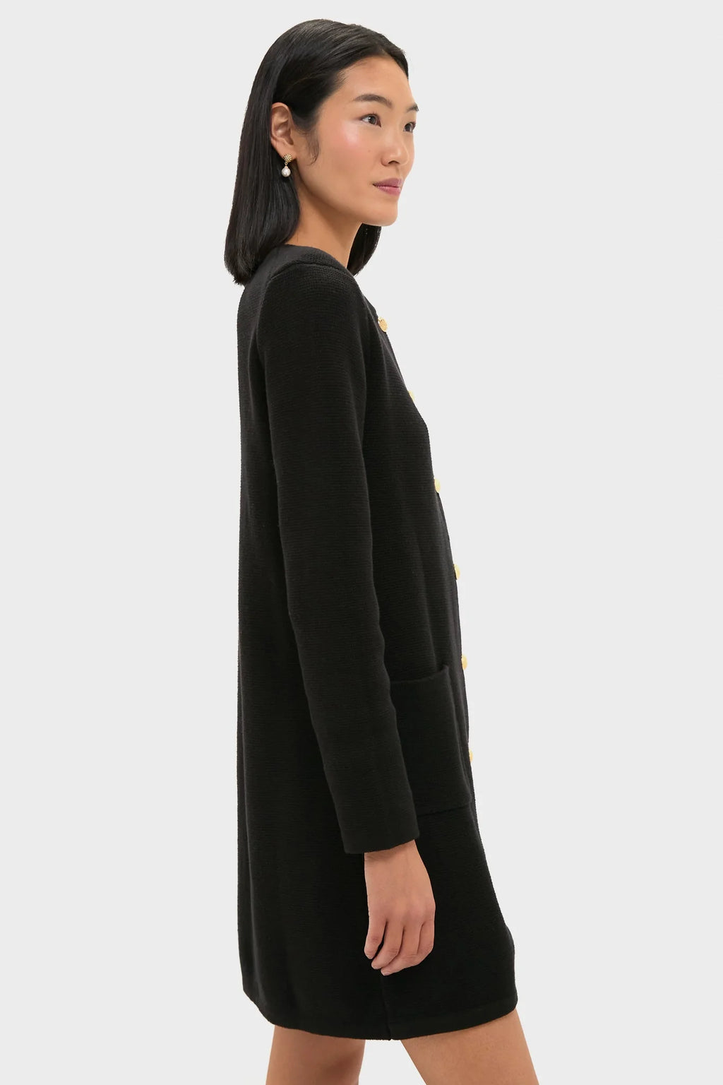 Black Knit Jaq Mini Dress