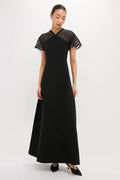 Black Crepe Annelise Dress