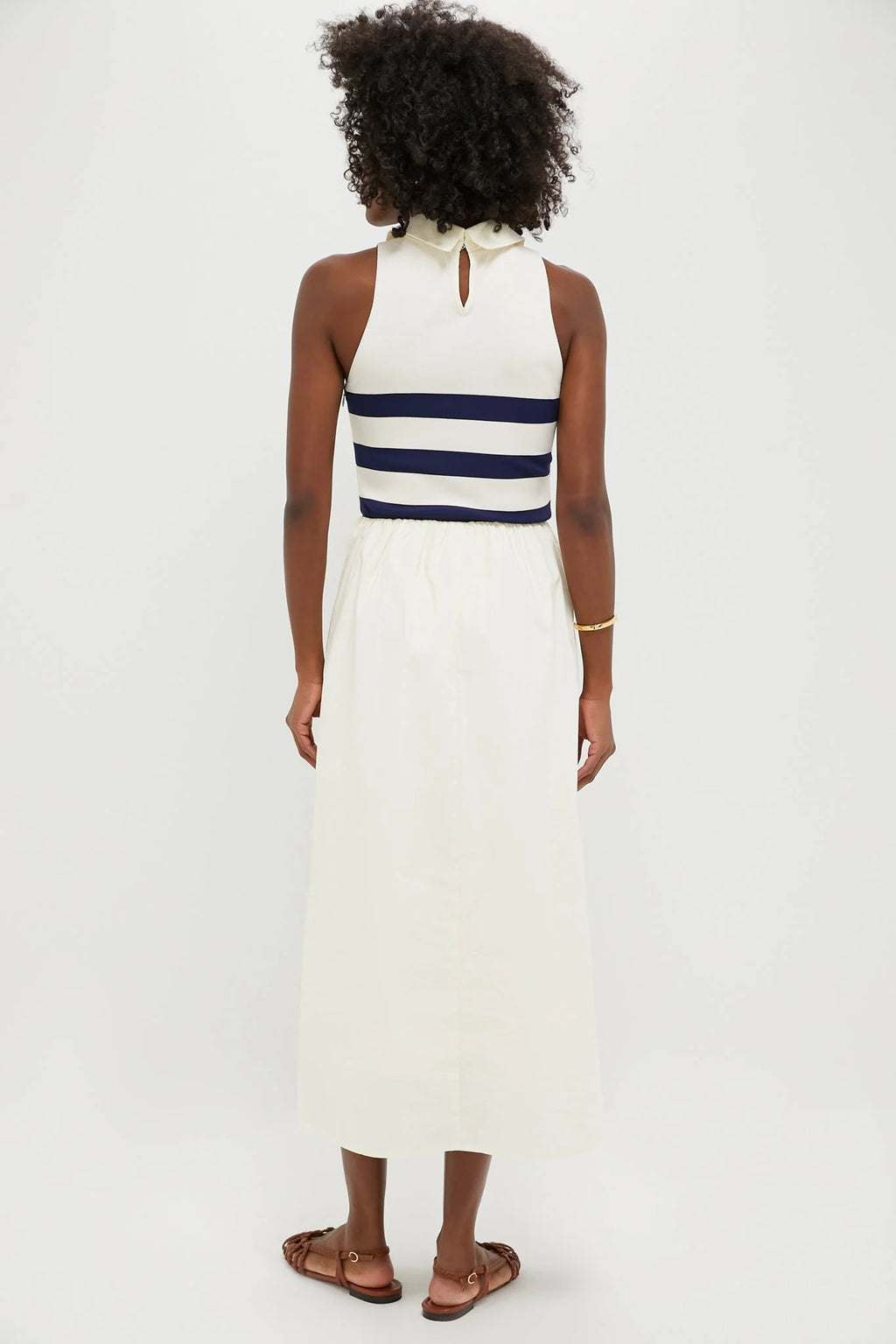 Ivory Stripe Marina Dress