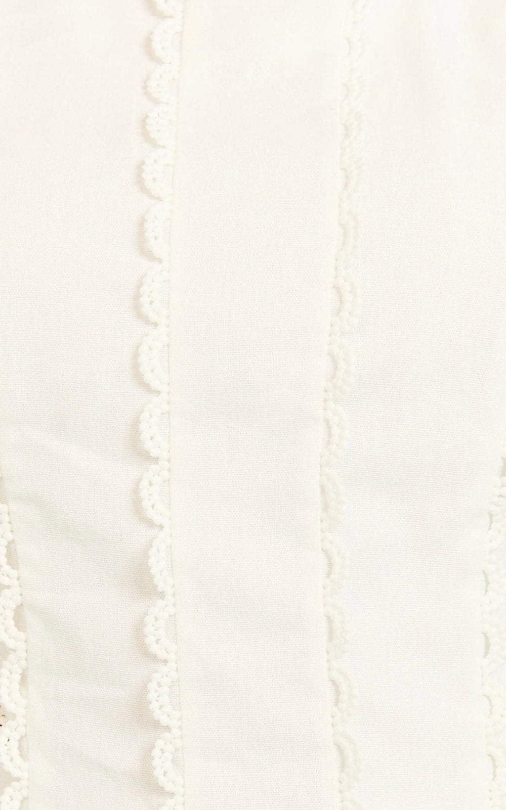 Laila Mini Linen Blend Dress - High Neck Side Cut Out Puff Sleeve Straight Dress in Off White