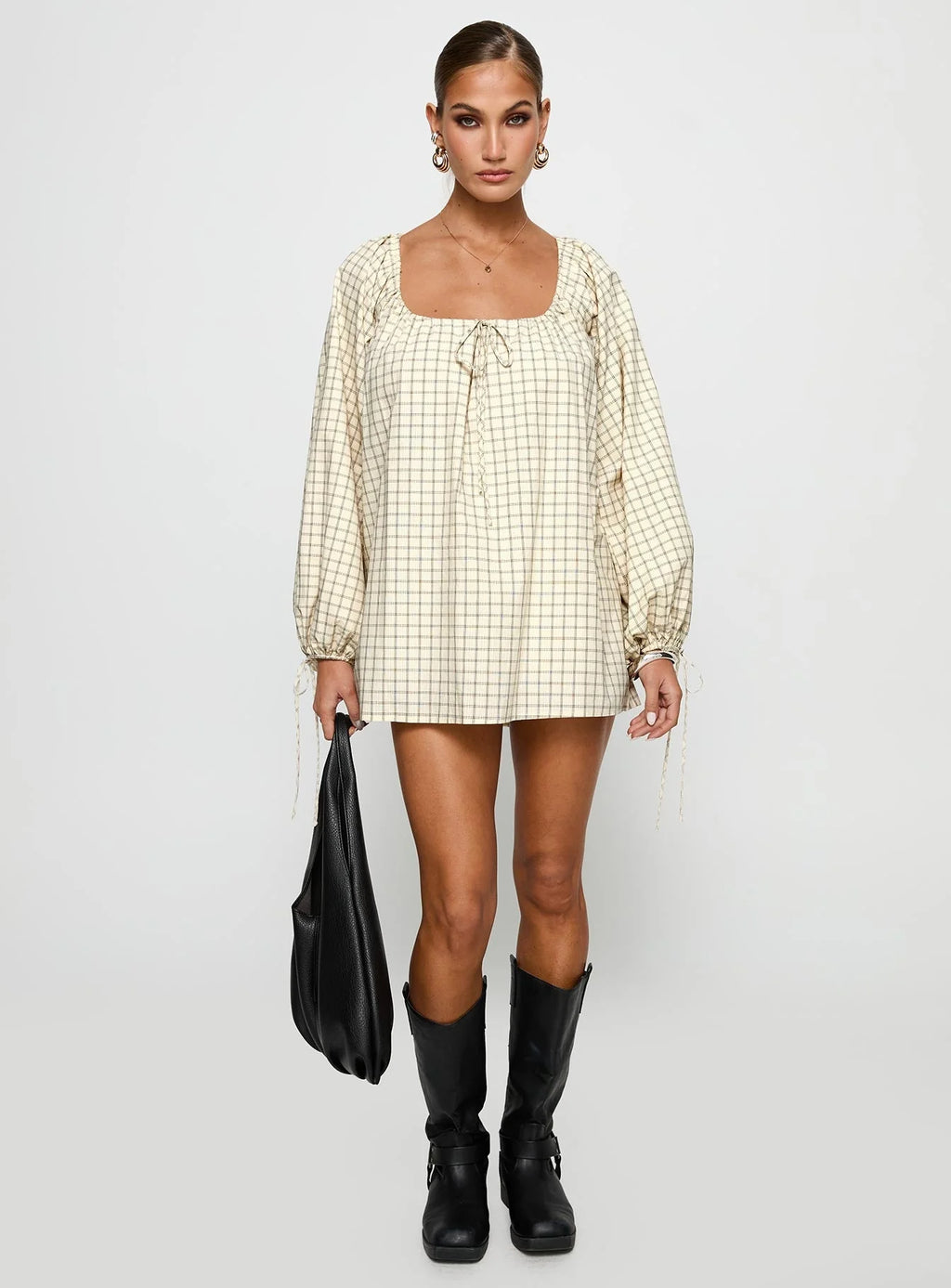 Preacher Playsuit White Check