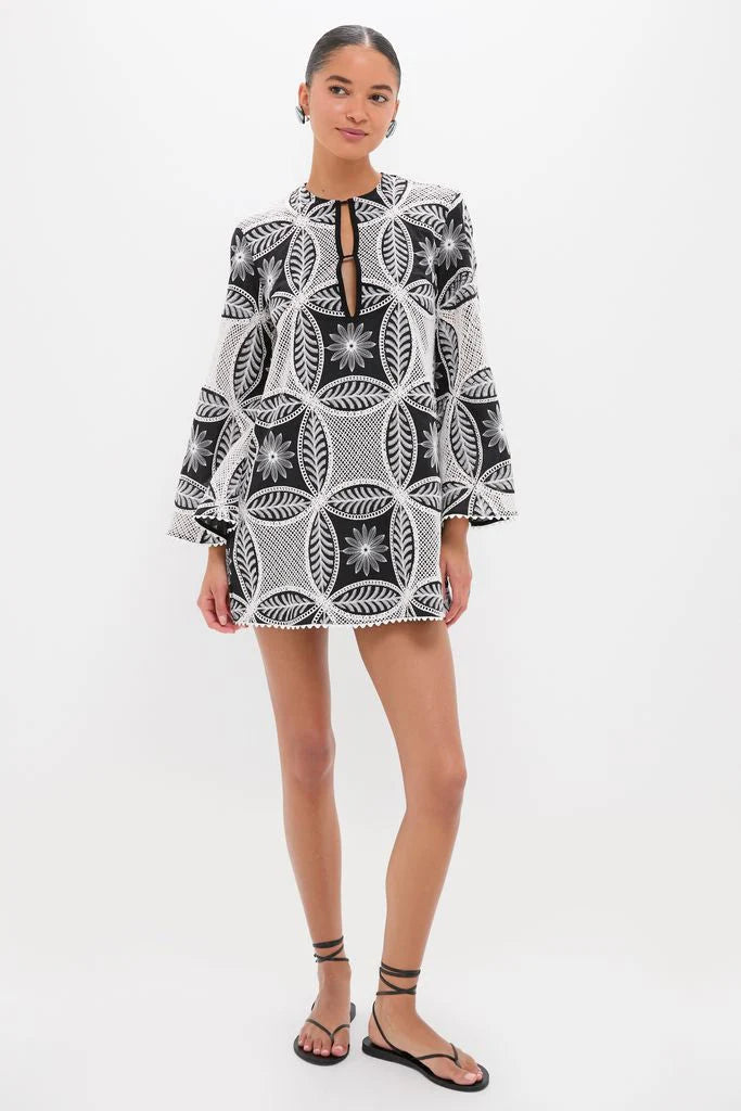 Black Plain Gia Mini Dress