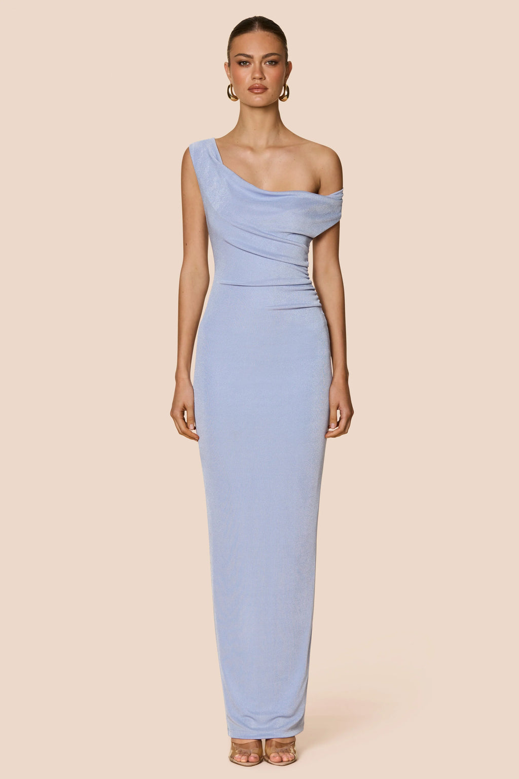 Nookie Crush Drape Maxi Dress - Lavendar