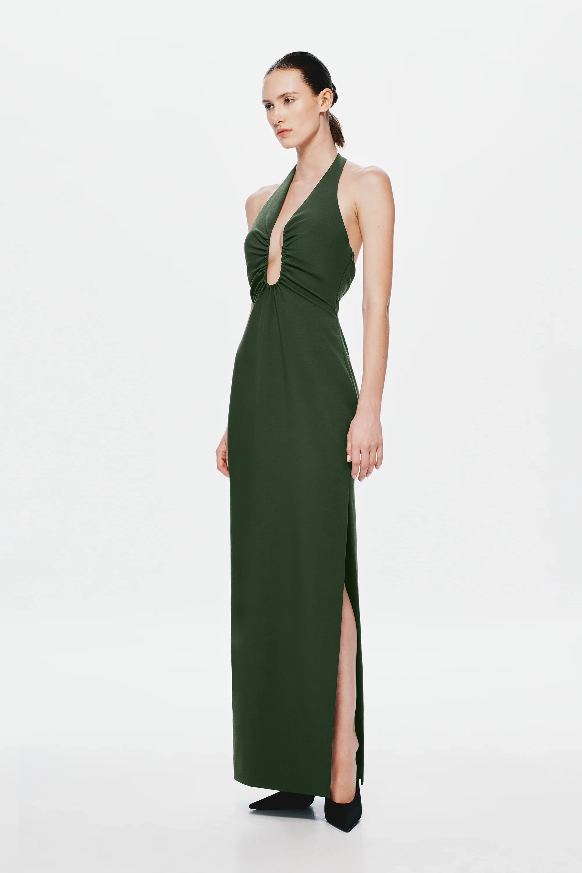 Misha Alusia Maxi Dress - Moss