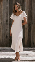 Louisa Midi Dress - Ivory