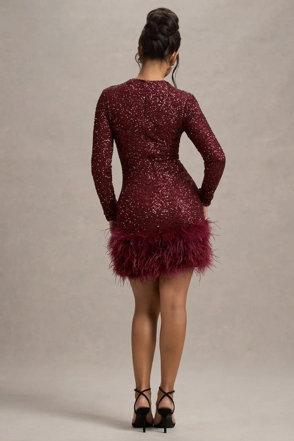 Mia - Feather Glamour Dress