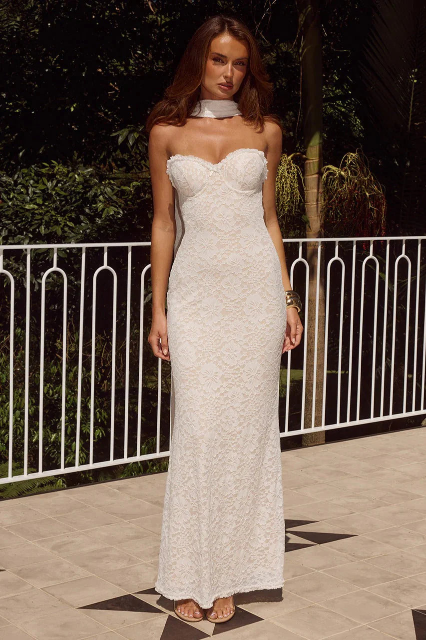 Amana Maxi Dress - White