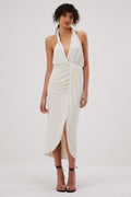 Misha Cressida Slinky Jersey Midi Dress - Ivory