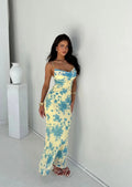 Florée – Floral print maxi dress with bow details