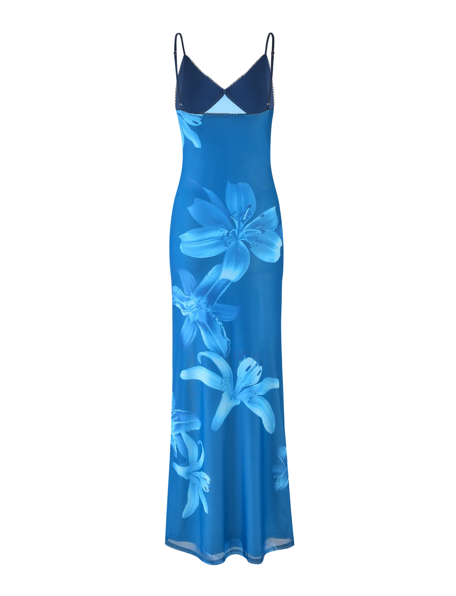 Meshira – Maxi dress with Orchid Print