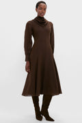 Cinnamon Avara Twill Wool Maxi Dress