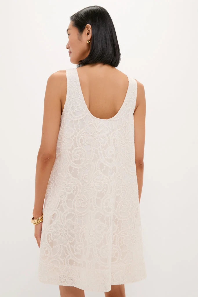 Ivory Lace Organza MaryLiza Swing Dress