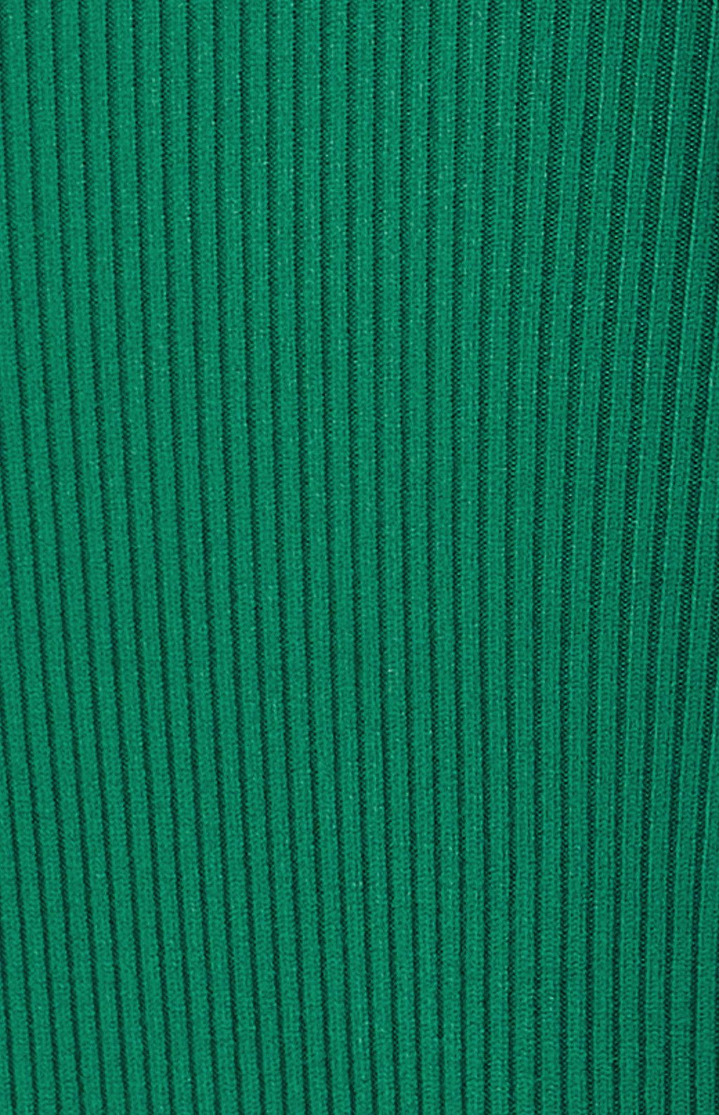 Merino One Shoulder Knit Dress - Emerald