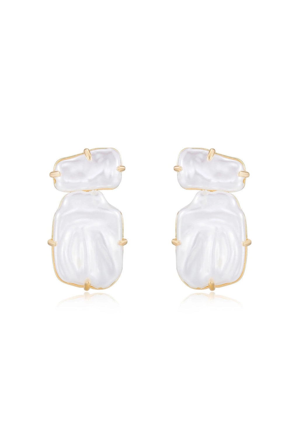 Double Pearl Earrings