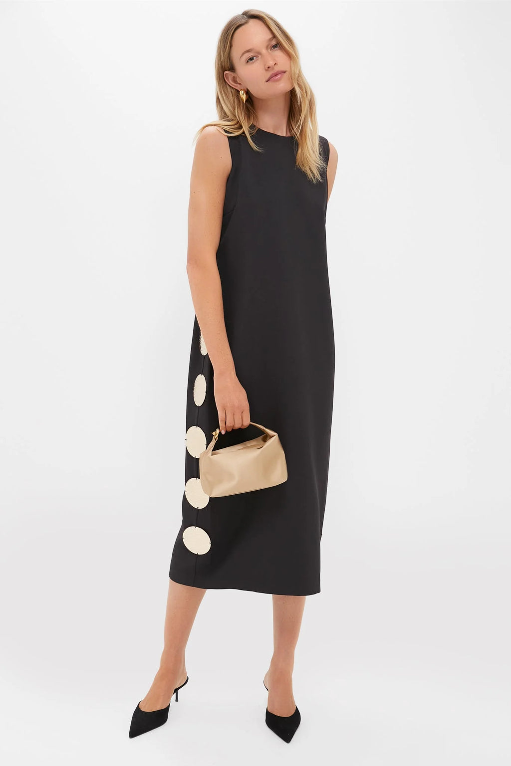 Gold Medallion Zeus Midi Dress