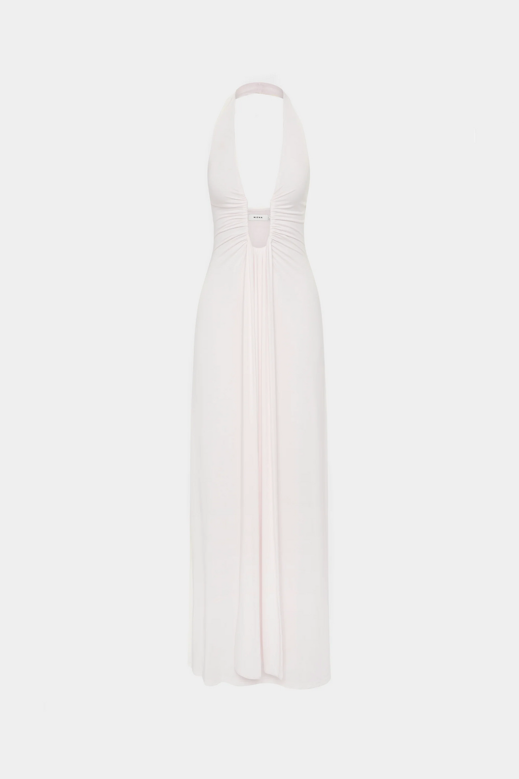 Jennifer Cupro Maxi Dress - White