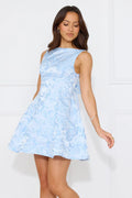 Chic Reverie Mini Dress Blue