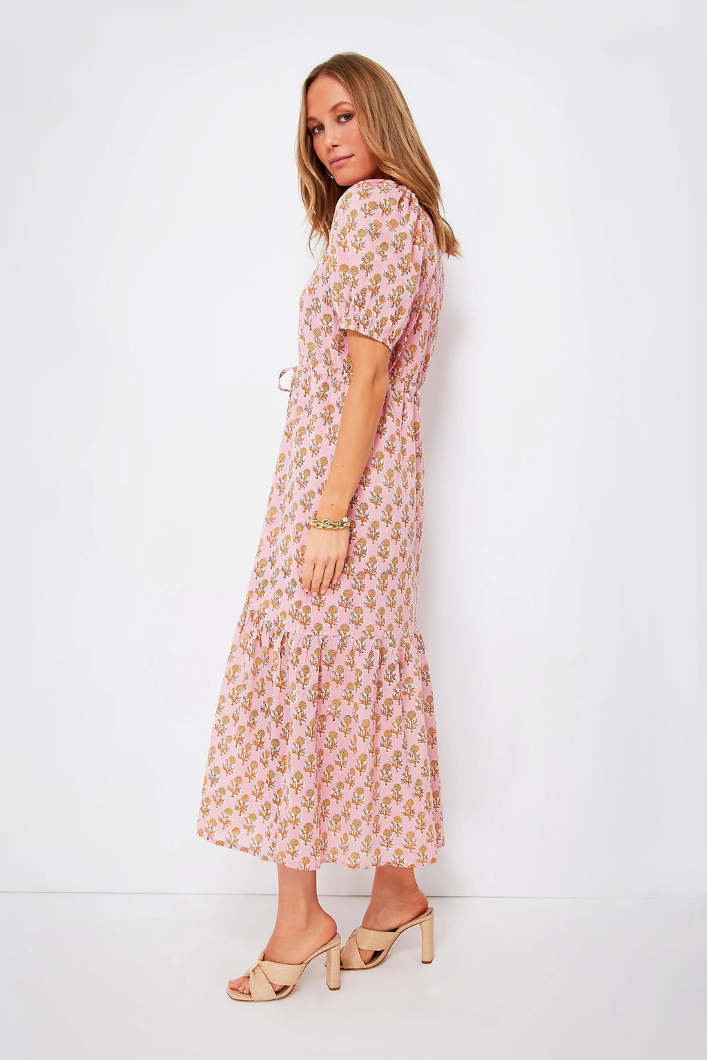 Pink Little Marigolds Lucy Dress