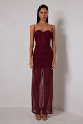 Alicia Dress - Wine