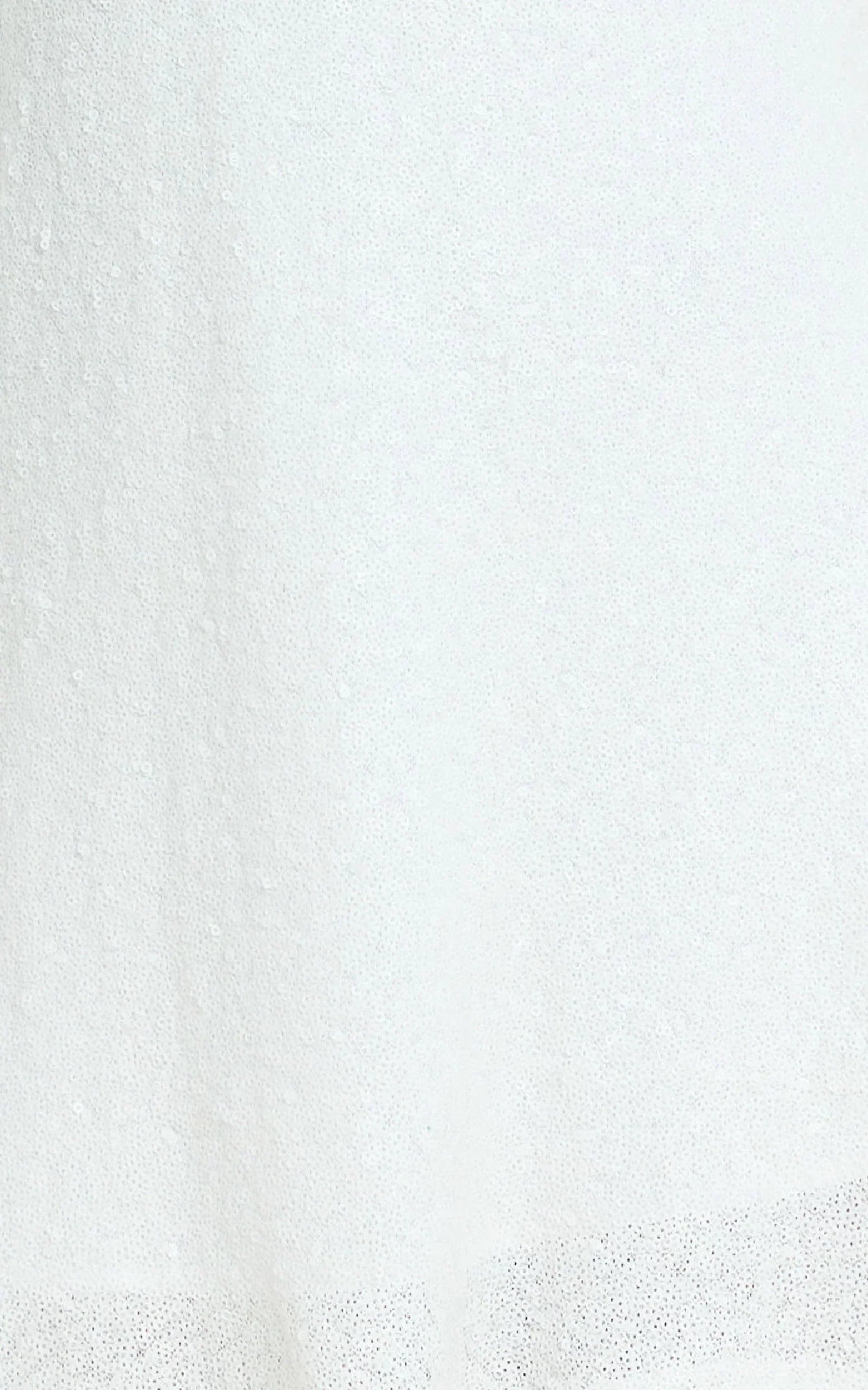 Rowella Mini Dress - Faux Feather Bell Sleeve Dress in White