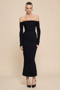 Kristie Midi Dress - Black