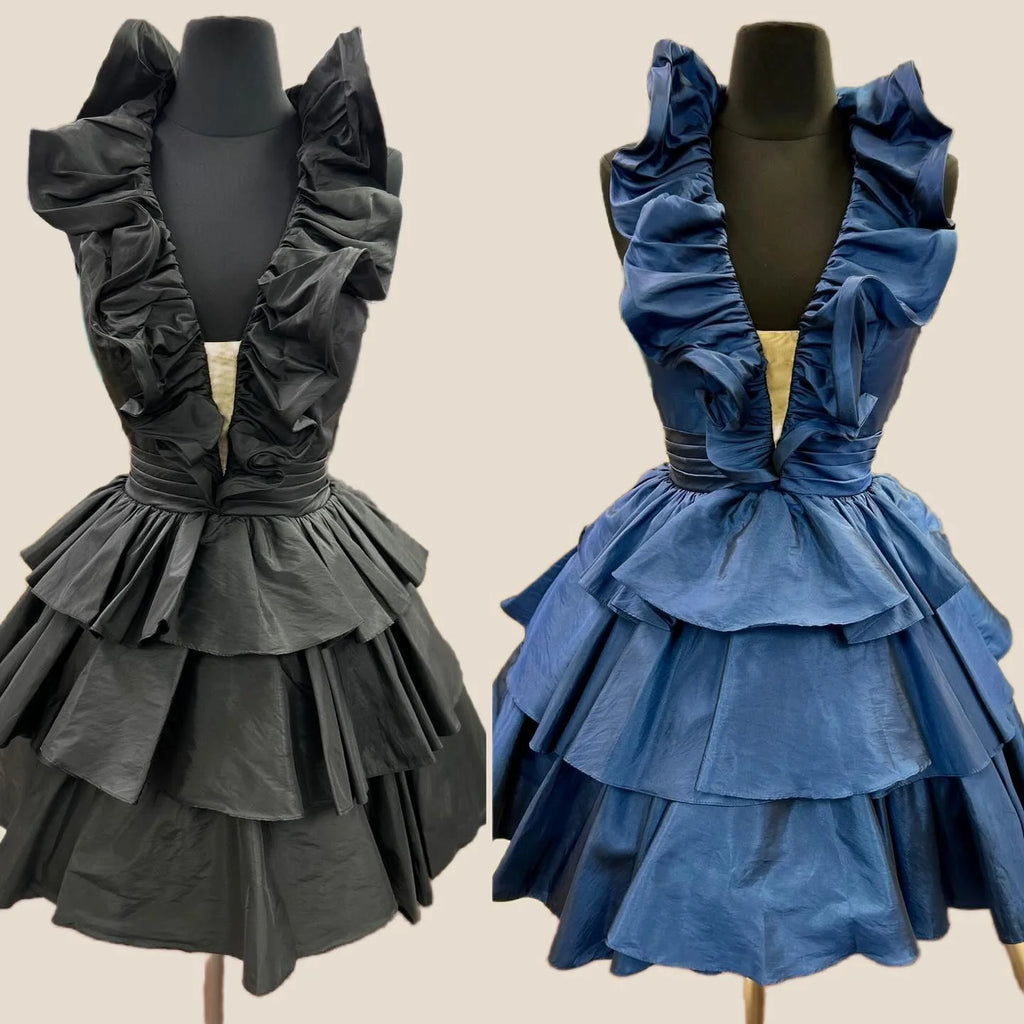 Halter Sage Green Ruffle Tiered Short Dress