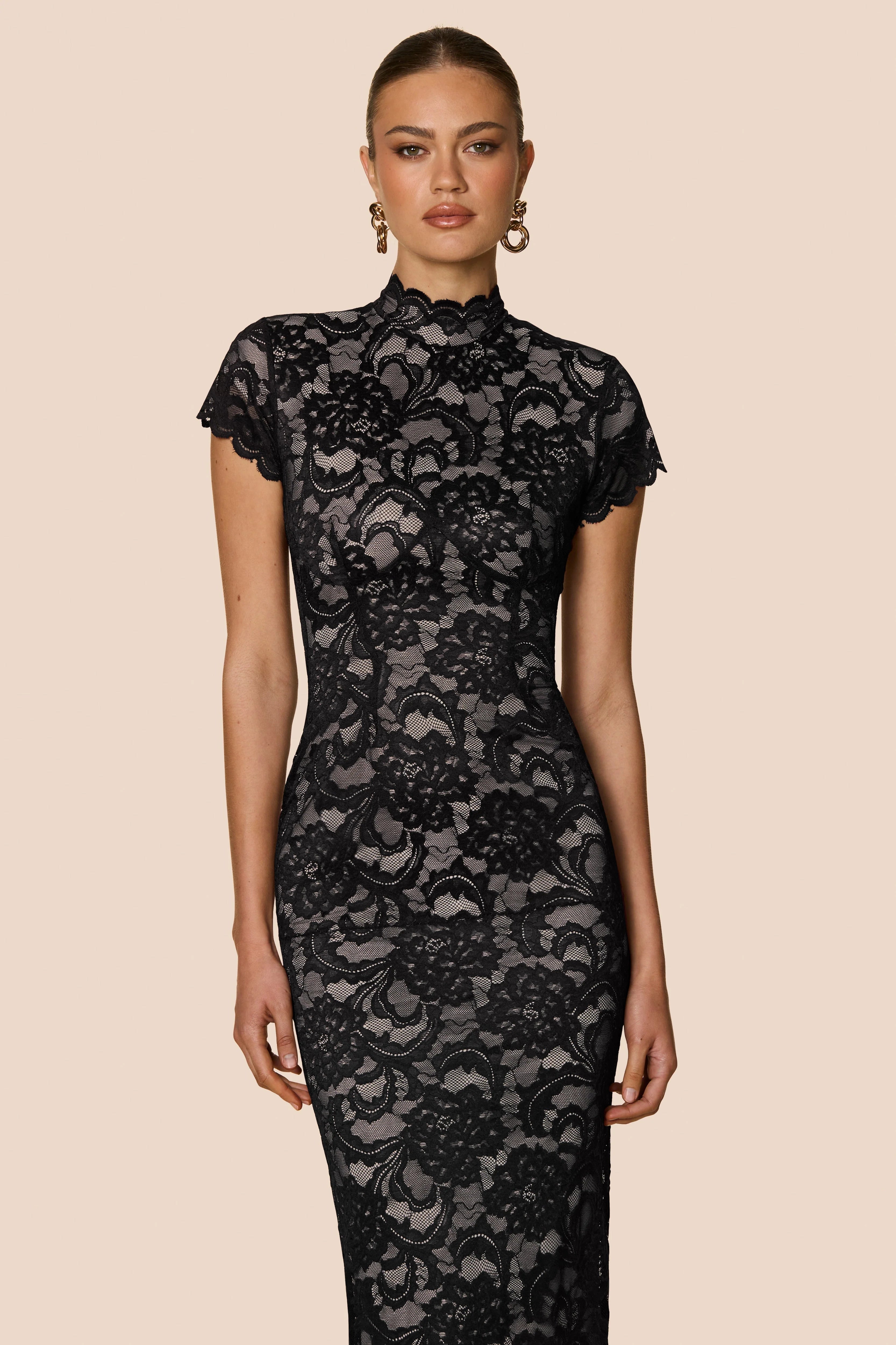 Nookie Alessia Midi Dress - Black