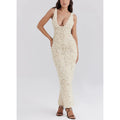 Livette - 3D Roses Maxi Dress