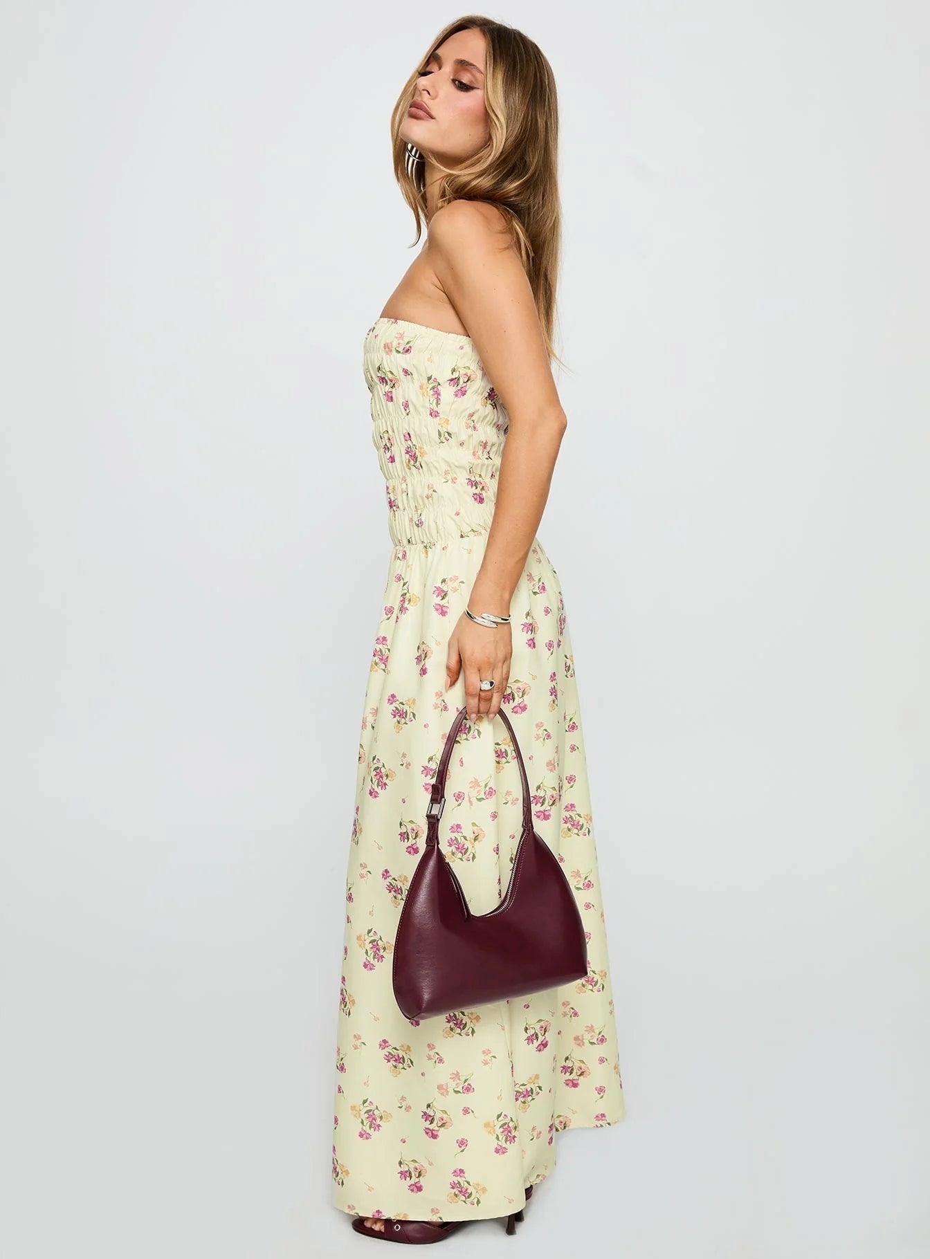 Human Nature Strapless Maxi Dress Multi Floral