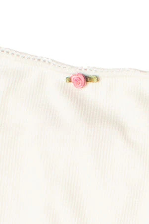Ribbed Rose Bud Skater Dress